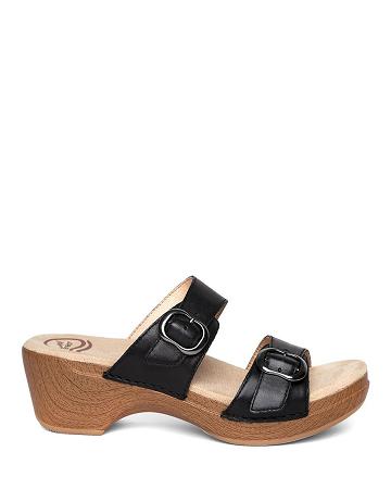 Sandales Dansko Sophie Full Grain Femme Noir | FR 941MQZ